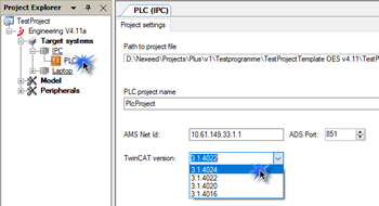 TwinCAT version